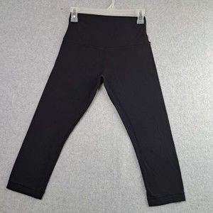 Lululemon Leggings Yoga Pants Crop Size 4 Activewear Gym Black Capri